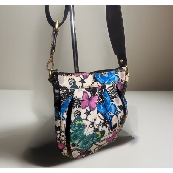 Rare Limited Print Coach F49149 Poppy Butterfly Print Swingpack Crossbody Bag - Picture 7 of 15